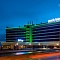 Многоцветная фасадная подсветка отеля Park Inn в Нижнем Тагиле