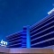 Многоцветная фасадная подсветка отеля Park Inn в Нижнем Тагиле